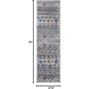 image:imageSAFAVIEH Amsterdam Collection Accent Rug  23 x 4 Ivory amp Multi Moroccan Boho Design NonShedding amp Easy Care Ideal for High Traffic Areas in Entryway Living Room Bedroom AMS108KDark GreyIvory
