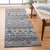 image:imageSAFAVIEH Amsterdam Collection Accent Rug  23 x 4 Ivory amp Multi Moroccan Boho Design NonShedding amp Easy Care Ideal for High Traffic Areas in Entryway Living Room Bedroom AMS108KDark GreyIvory