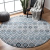image:imageSAFAVIEH Amsterdam Collection Accent Rug  23 x 4 Ivory amp Multi Moroccan Boho Design NonShedding amp Easy Care Ideal for High Traffic Areas in Entryway Living Room Bedroom AMS108KBlueIvory