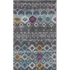 image:imageSAFAVIEH Amsterdam Collection Accent Rug  23 x 4 Ivory amp Multi Moroccan Boho Design NonShedding amp Easy Care Ideal for High Traffic Areas in Entryway Living Room Bedroom AMS108KDark GreyIvory