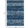 image:imageSAFAVIEH Amsterdam Collection Accent Rug  23 x 4 Ivory amp Multi Moroccan Boho Design NonShedding amp Easy Care Ideal for High Traffic Areas in Entryway Living Room Bedroom AMS108KNavyBeige
