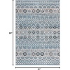 image:imageSAFAVIEH Amsterdam Collection Accent Rug  23 x 4 Ivory amp Multi Moroccan Boho Design NonShedding amp Easy Care Ideal for High Traffic Areas in Entryway Living Room Bedroom AMS108KBlueIvory