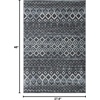image:imageSAFAVIEH Amsterdam Collection Accent Rug  23 x 4 Ivory amp Multi Moroccan Boho Design NonShedding amp Easy Care Ideal for High Traffic Areas in Entryway Living Room Bedroom AMS108KDark GreyLight Grey