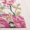 image:imageSAFAVIEH Area Rug 4x6  Jardin Collection  Ivory amp Pink Handmade Wool Floral Design Ideal for Living Room Bedroom Dining Space JAR475AIvoryPink