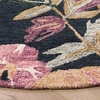image:imageSAFAVIEH Area Rug 4x6  Jardin Collection  Ivory amp Pink Handmade Wool Floral Design Ideal for Living Room Bedroom Dining Space JAR475ANavyPink