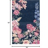 image:imageSAFAVIEH Area Rug 4x6  Jardin Collection  Ivory amp Pink Handmade Wool Floral Design Ideal for Living Room Bedroom Dining Space JAR475ANavyPink