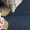 image:imageSAFAVIEH Area Rug 4x6  Jardin Collection  Ivory amp Pink Handmade Wool Floral Design Ideal for Living Room Bedroom Dining Space JAR475ANavyPink