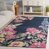 image:imageSAFAVIEH Area Rug 4x6  Jardin Collection  Ivory amp Pink Handmade Wool Floral Design Ideal for Living Room Bedroom Dining Space JAR475ANavyPink