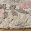 image:imageSAFAVIEH Area Rug 5x8  Jardin Collection  Grey amp Pink Handmade Wool Floral Design Ideal for Living Room Bedroom Dining Space JAR577FGreyPink