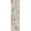 image:imageSAFAVIEH Area Rug 5x8  Jardin Collection  Grey amp Pink Handmade Wool Floral Design Ideal for Living Room Bedroom Dining Space JAR577FGreyPink