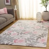 image:imageSAFAVIEH Area Rug 5x8  Jardin Collection  Grey amp Pink Handmade Wool Floral Design Ideal for Living Room Bedroom Dining Space JAR577FGreyPink