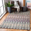 image:imageSAFAVIEH Area Rug 8x10  Aspen Collection  Large  Blue amp Pink Handmade Wool Boho Design Ideal for Living Room Bedroom Office Dining Space APN805MBluePink