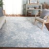 image:imageSAFAVIEH Area Rug 8x10  Glamour Collection  Large  Light Pink Handmade Wool amp Viscose Floral Design Ideal for Living Room Bedroom Dining Space GLM151UBlueIvory