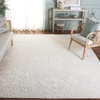 image:imageSAFAVIEH Area Rug 8x10  Glamour Collection  Large  Light Pink Handmade Wool amp Viscose Floral Design Ideal for Living Room Bedroom Dining Space GLM151UIvory