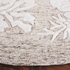 image:imageSAFAVIEH Area Rug 8x10  Glamour Collection  Large  Light Pink Handmade Wool amp Viscose Floral Design Ideal for Living Room Bedroom Dining Space GLM151UBrownIvory