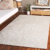 image:imageSAFAVIEH Area Rug 8x10  Glamour Collection  Large  Light Pink Handmade Wool amp Viscose Floral Design Ideal for Living Room Bedroom Dining Space GLM151UIvory