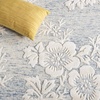 image:imageSAFAVIEH Area Rug 8x10  Glamour Collection  Large  Light Pink Handmade Wool amp Viscose Floral Design Ideal for Living Room Bedroom Dining Space GLM151UBlueIvory