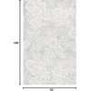image:imageSAFAVIEH Area Rug 8x10  Glamour Collection  Large  Light Pink Handmade Wool amp Viscose Floral Design Ideal for Living Room Bedroom Dining Space GLM151UBlueIvory