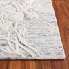 image:imageSAFAVIEH Area Rug 8x10  Glamour Collection  Large  Light Pink Handmade Wool amp Viscose Floral Design Ideal for Living Room Bedroom Dining Space GLM151UBlueIvory