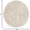 image:imageSAFAVIEH Area Rug 8x10  South Beach Shag Collection  Large  Charcoal Handmade Ultra Plush Thick Pile Ideal for Living Room Bedroom Dining Space SBS562EChampagne