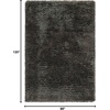 image:imageSAFAVIEH Area Rug 8x10  South Beach Shag Collection  Large  Charcoal Handmade Ultra Plush Thick Pile Ideal for Living Room Bedroom Dining Space SBS562ECharcoal