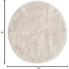 image:imageSAFAVIEH Area Rug 8x10  South Beach Shag Collection  Large  Charcoal Handmade Ultra Plush Thick Pile Ideal for Living Room Bedroom Dining Space SBS562EChampagne