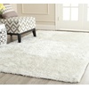 image:imageSAFAVIEH Area Rug 8x10  South Beach Shag Collection  Large  Charcoal Handmade Ultra Plush Thick Pile Ideal for Living Room Bedroom Dining Space SBS562ESnow White