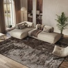 image:imageSAFAVIEH Area Rug 8x10  South Beach Shag Collection  Large  Charcoal Handmade Ultra Plush Thick Pile Ideal for Living Room Bedroom Dining Space SBS562ELatte
