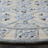 image:imageSAFAVIEH Bella Collection Area Rug  5 x 8 Ivory amp Blue Handmade Wool amp Viscose Ideal for High Traffic Areas in Living Room Bedroom BEL155AIvoryBlue