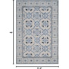image:imageSAFAVIEH Bella Collection Area Rug  5 x 8 Ivory amp Blue Handmade Wool amp Viscose Ideal for High Traffic Areas in Living Room Bedroom BEL155AIvoryBlue