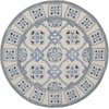 image:imageSAFAVIEH Bella Collection Area Rug  5 x 8 Ivory amp Blue Handmade Wool amp Viscose Ideal for High Traffic Areas in Living Room Bedroom BEL155AIvoryBlue