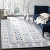 image:imageSAFAVIEH Bella Collection Area Rug  5 x 8 Ivory amp Blue Handmade Wool amp Viscose Ideal for High Traffic Areas in Living Room Bedroom BEL155AIvoryBlue