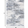 image:imageSAFAVIEH Berber Shag Collection 8 x 10 IvoryGrey BER273A Modern Abstract NonShedding Living Room Bedroom Dining Room Entryway Plush 12inch Thick Area RugIvoryGrey