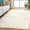 image:imageSAFAVIEH Casablanca Shag Collection Area Rug  5 x 8 Ivory Handmade Wool 175inch Thick Pile Ideal for The Living Room Bedroom Dining Room CSB496A5Ivory