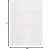 image:imageSAFAVIEH Cloud Shag Collection Round Rug  67 Round White Contemporary Design Ideal for High Traffic Areas in Living Room Bedroom amp Dining Room CLD112A7RWhite