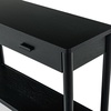 image:imageSAFAVIEH Couture Collection Jaylessa Medium Oak 2Drawer Console TableBlack