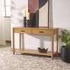 image:imageSAFAVIEH Couture Collection Jaylessa Medium Oak 2Drawer Console TableNatural