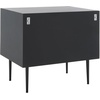 image:imageSAFAVIEH Couture Collection Kimori BlackWhite Aztec 2Drawer Nightstand Fully Assembled