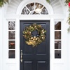 image:imageSAFAVIEH Home Collection  Luxe Gilded Pine Holiday Wreath with Gold Ornaments Ribbon amp Pinecones 34Inch Festive Decor FXP1097AMulticolor