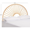 image:imageSAFAVIEH Home Collection Faris Natural Rattan Arched Full Size HeadboardNatural