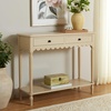 image:imageSAFAVIEH Home Collection Haven Desert Brown 2Drawer Small Console Table for Entryway Living Room FoyerNatural