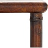 image:imageSAFAVIEH Home Collection Tudor Dark BrownGold 3Shelf Console Table Fully Assembled