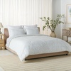 image:imageSAFAVIEH Home Floral Reversible Comforter Set  3 Piece QueenFull 100 Cotton 144TC Blue Mist amp Sage Green  Includes 1 Duvet Cover amp 2 Shams CMT2000AQBlue MistSage Green