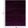 image:imageSAFAVIEH Santa Monica Shag Collection 8 x 10 Beige SGN725 Solid NonShedding Living Room Bedroom Dining Room Entryway Plush 2inch Thick Area RugPurple