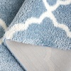 image:imageSAFAVIEH Tahoe Shag Collection Area Rug  9 x 12 Blue amp White Trellis Design NonShedding amp Easy Care 12inch Thick Ideal for High Traffic Areas in Living Room Bedroom THO675MBlueWhite