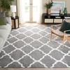 image:imageSAFAVIEH Tahoe Shag Collection Area Rug  9 x 12 Blue amp White Trellis Design NonShedding amp Easy Care 12inch Thick Ideal for High Traffic Areas in Living Room Bedroom THO675MGreyWhite