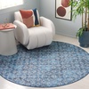 image:imageSAFAVIEH Washable Rug Tucson Collection  6 x 9 Blue amp Grey Slip Resistant amp Easy to Clean Ideal for Living Room Bedroom Dining Space TSN901MBlueGrey