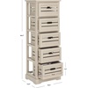 image:imageSafavieh American Homes Collection Sarina Black 5Drawer CabinetVintage Grey