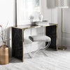image:imageSafavieh Home Kylie Glam Black Marble and Brass Console Table