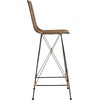 image:imageSafavieh Minerva Bar Stool ChocolateNatural  Black